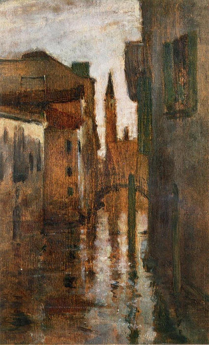 The Campanile, Late Afternoon — John Henry Twachtman