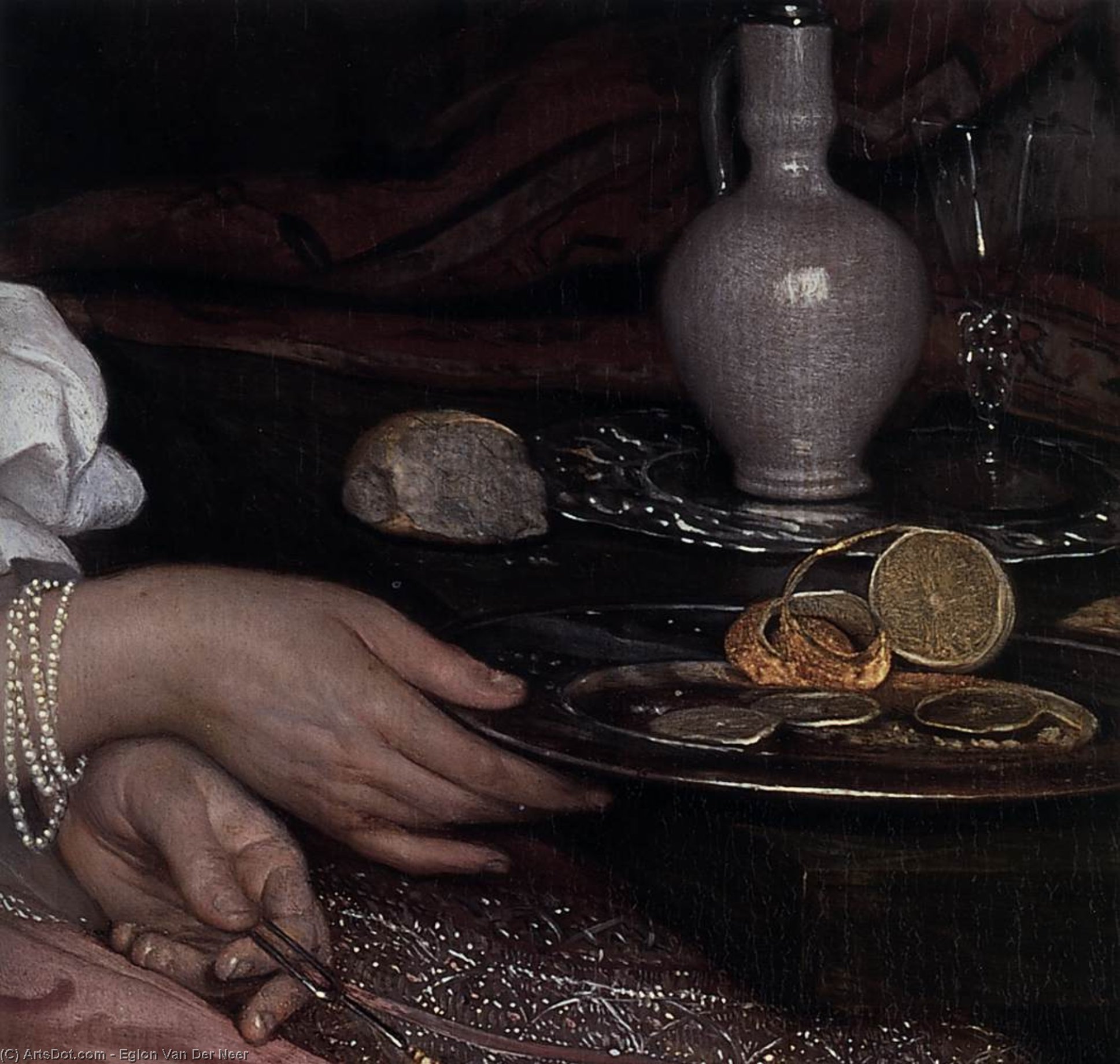 Young Lady At Breakfast (detail) — エグロン・ヘンドリック・ファン・デル・ネール