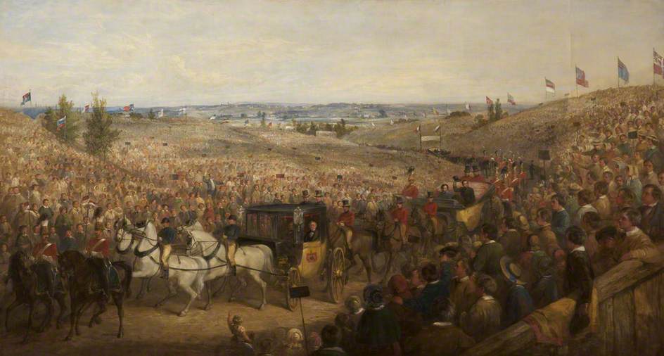 Queen Victoria And Prince Albert In Peel Park, 1851 — George Hayes