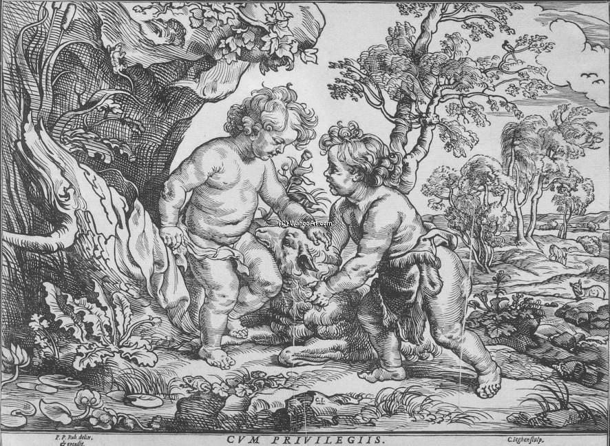 Jesus And St John The Baptist In Their Childhood — Christoffel Jegher