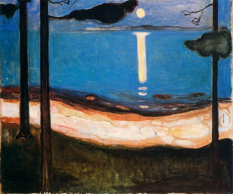 "moon Light" -> "лунный Свет" — Эдвард Мунк