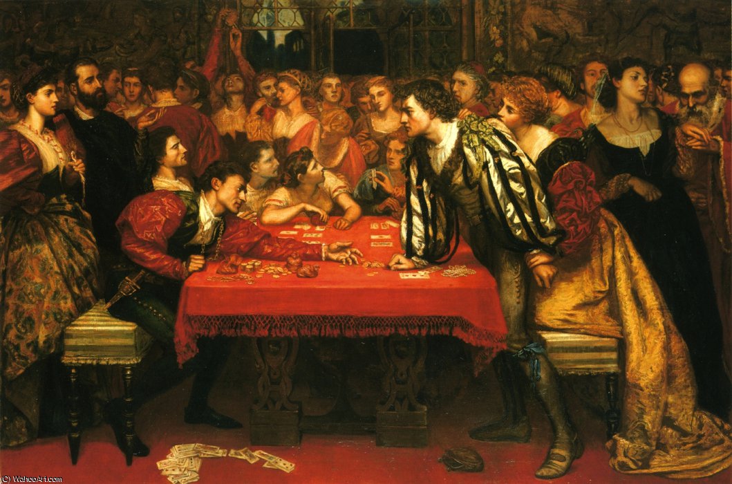 A Venetian Gaming-house In The Sixteenth Century — Valentine Cameron Prinsep