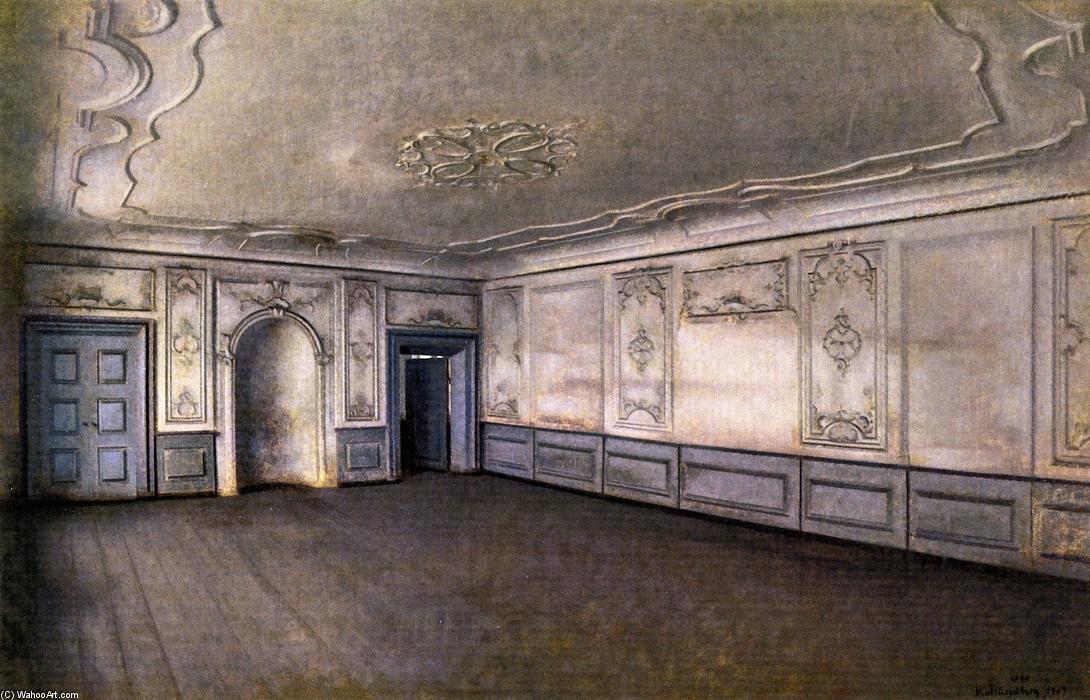 Interior Of The Great Hall In Lindegaarden — Vilhelm Hammershøi