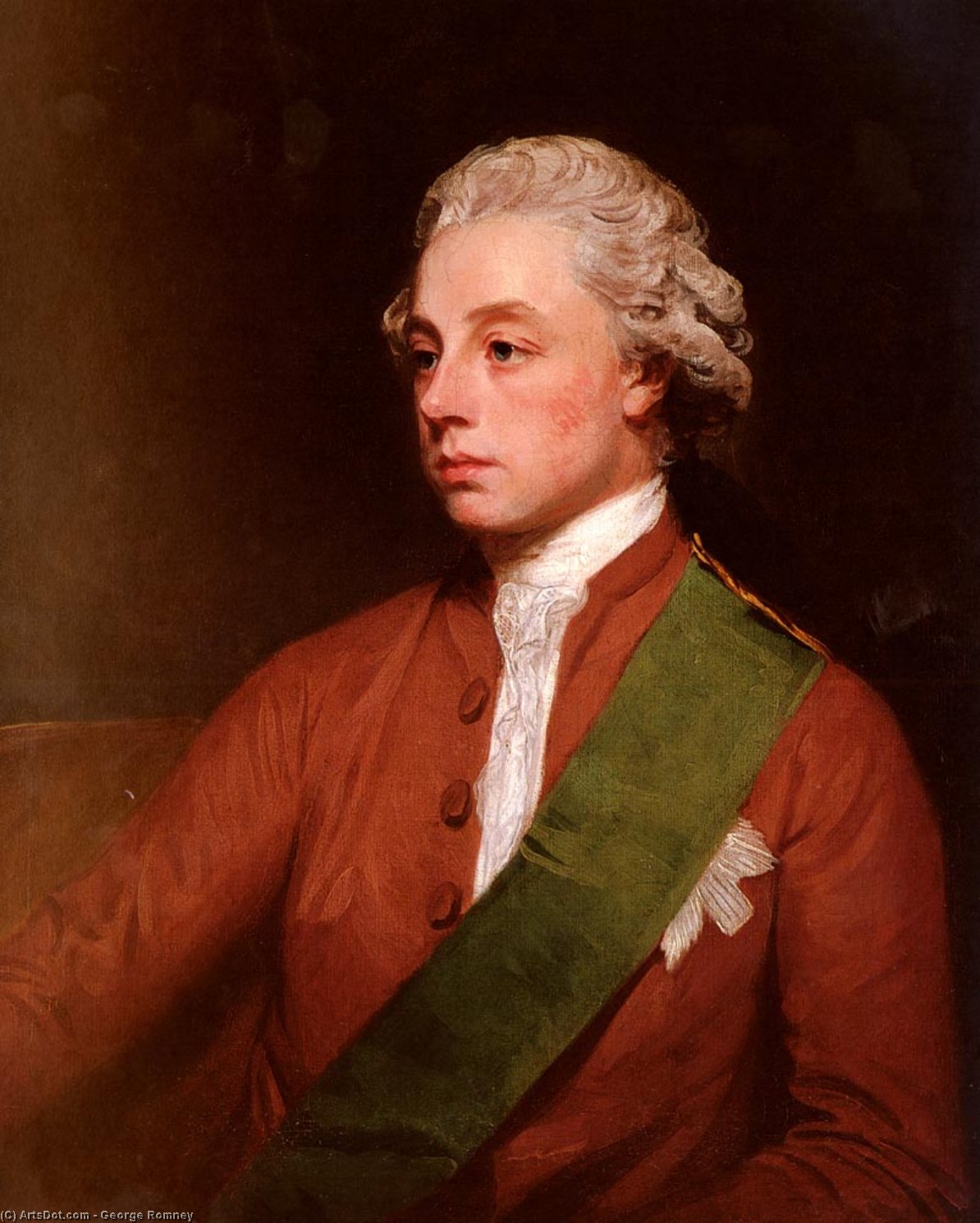 Portrait Of Frederick, 5th Earl Of Carlisle — George Romney