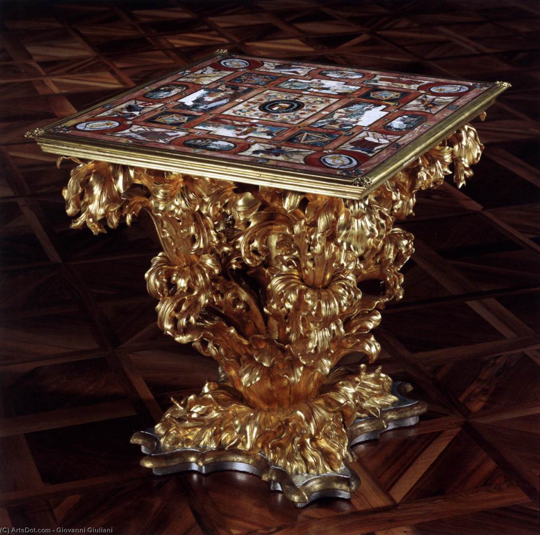 Wooden Base For A Tabletop — Giovanni Giuliani