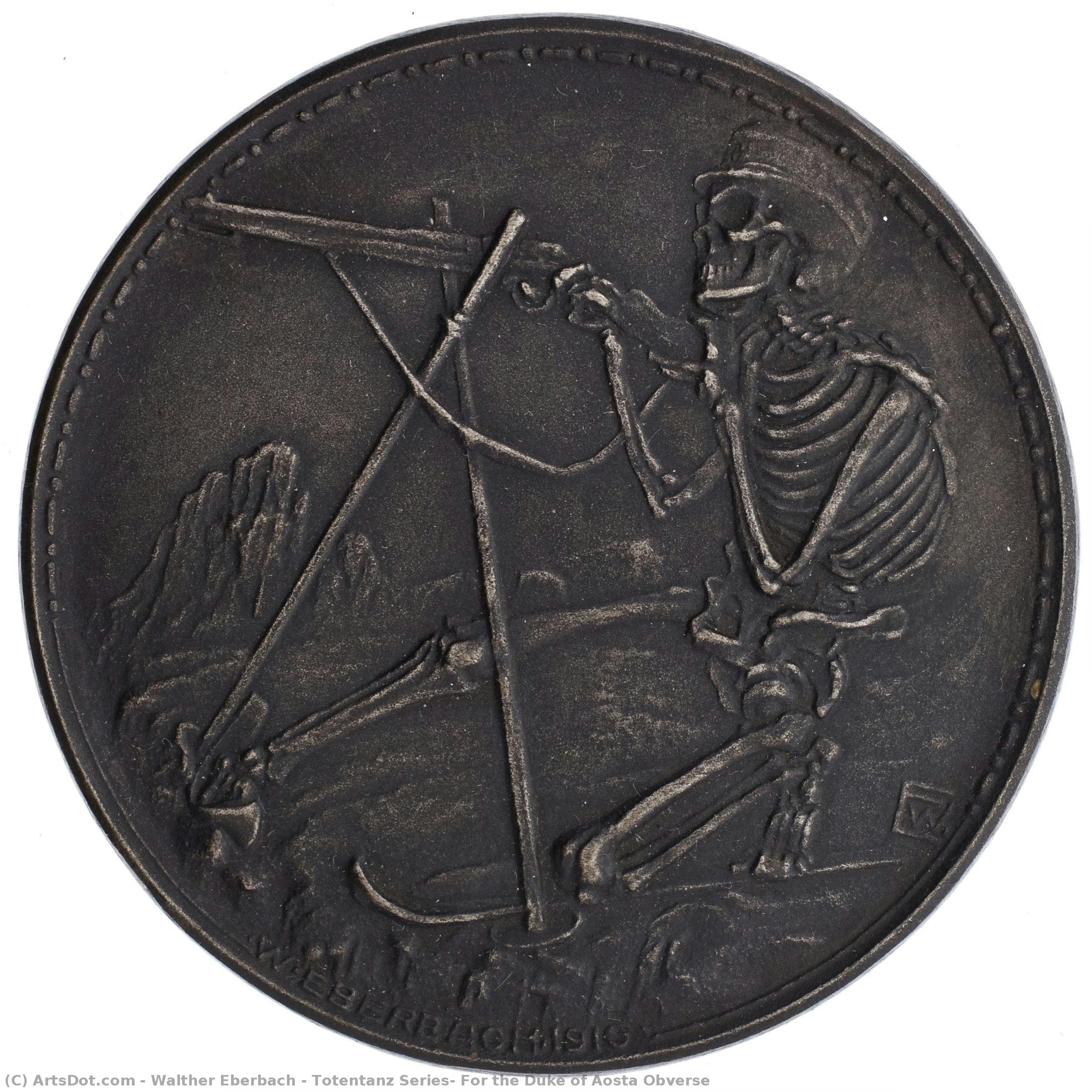 Totentanz Series: For The Duke Of Aosta Obverse — Walther Eberbach