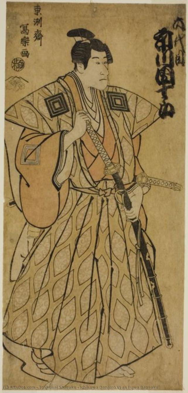 Ichikawa Danjūrō Vi As Fuwa Bansaku — Toshusai Sharaku