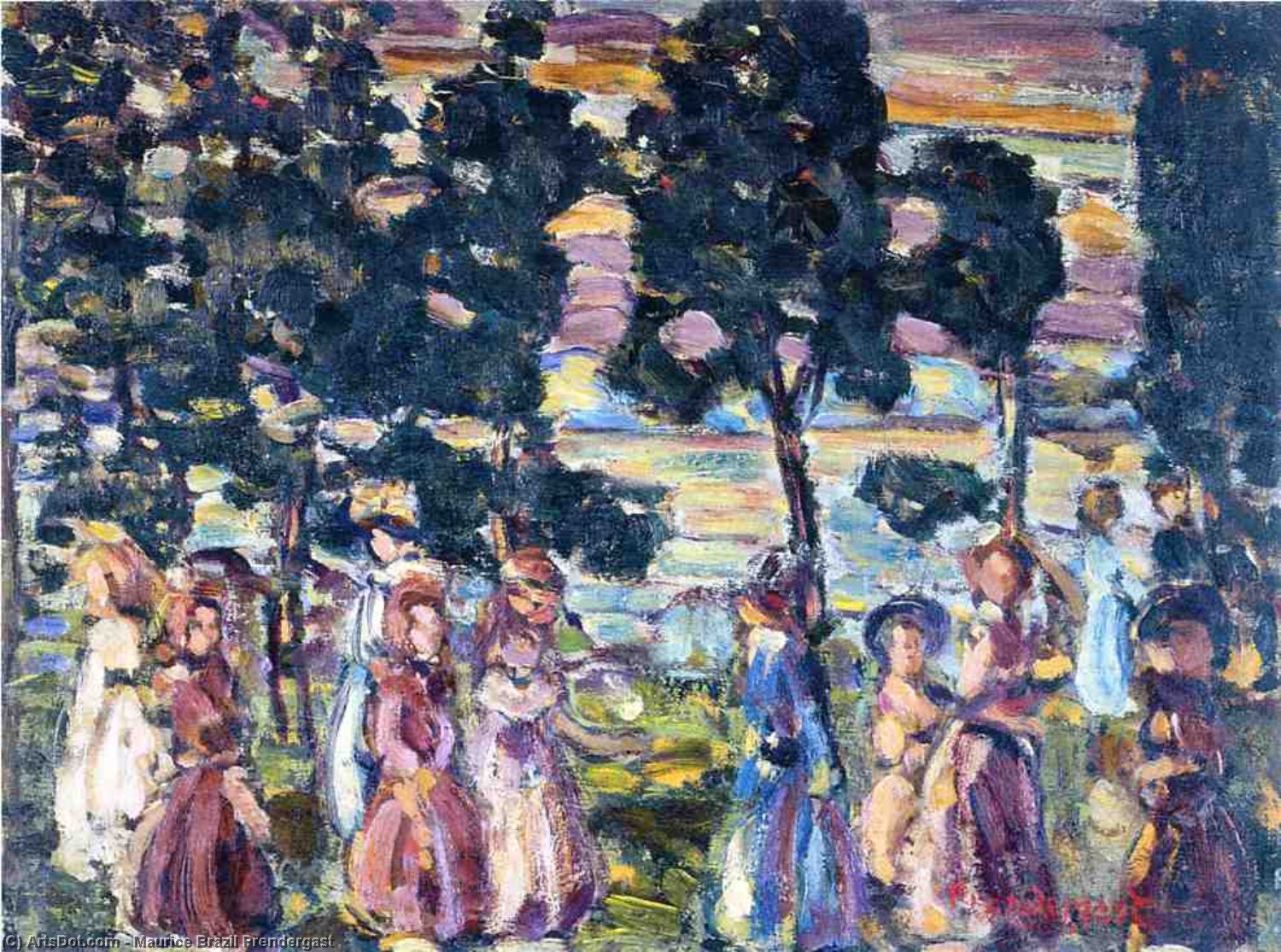 The Sunday Scene — Maurice Brazil Prendergast