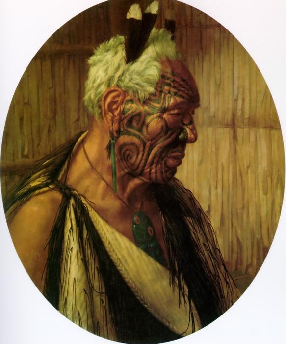 A Noble Relic Of A Noble Race. Wharekauri Tahuna — Charles Frederick Goldie