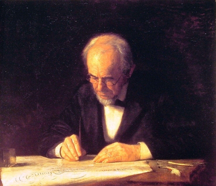The Writing Master - Portrait Of The Artist's Father — Thomas Eakins