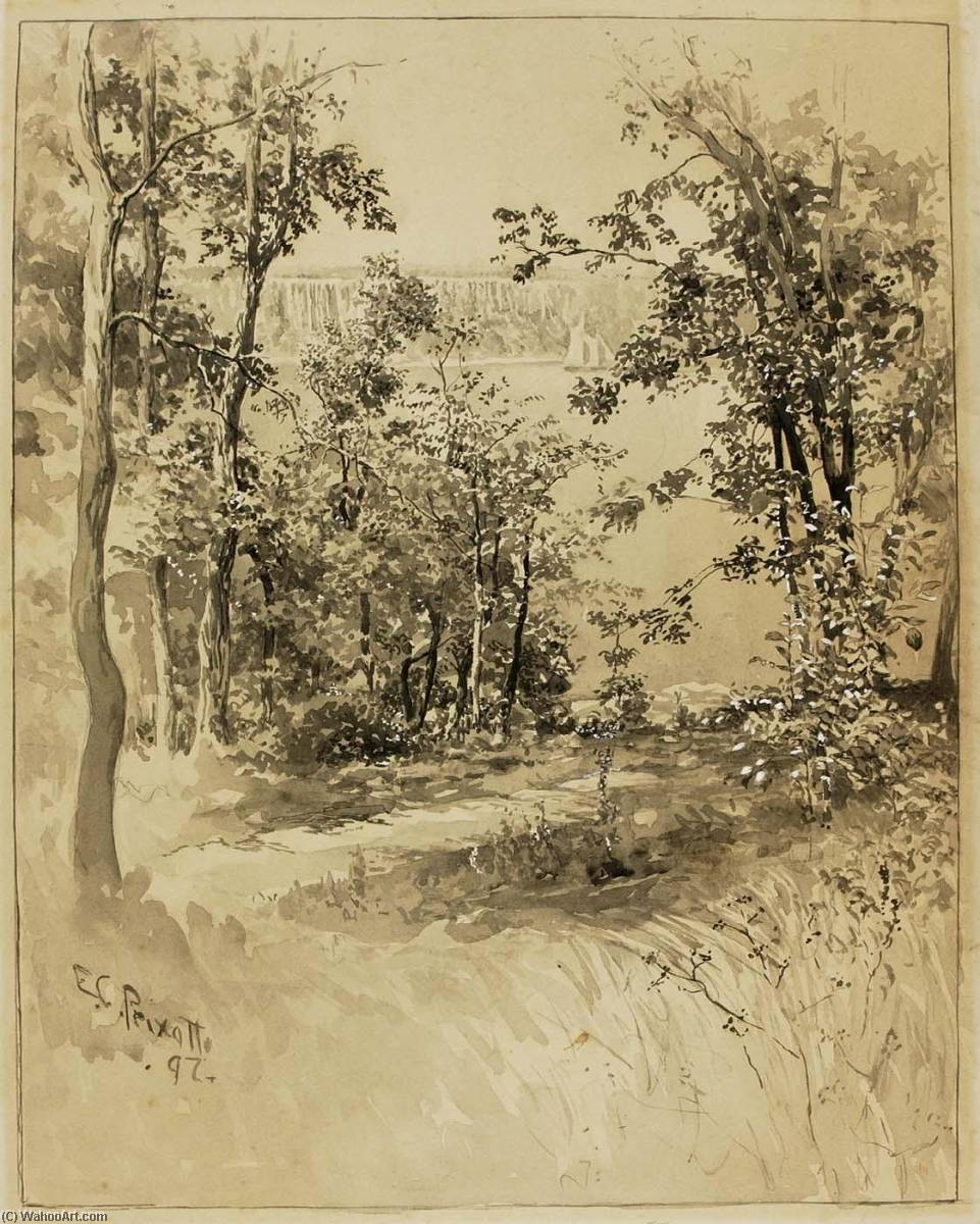 New York, Site Of Fort Washington, Looking At Fort Lee — Ernest Kliford Peksoto