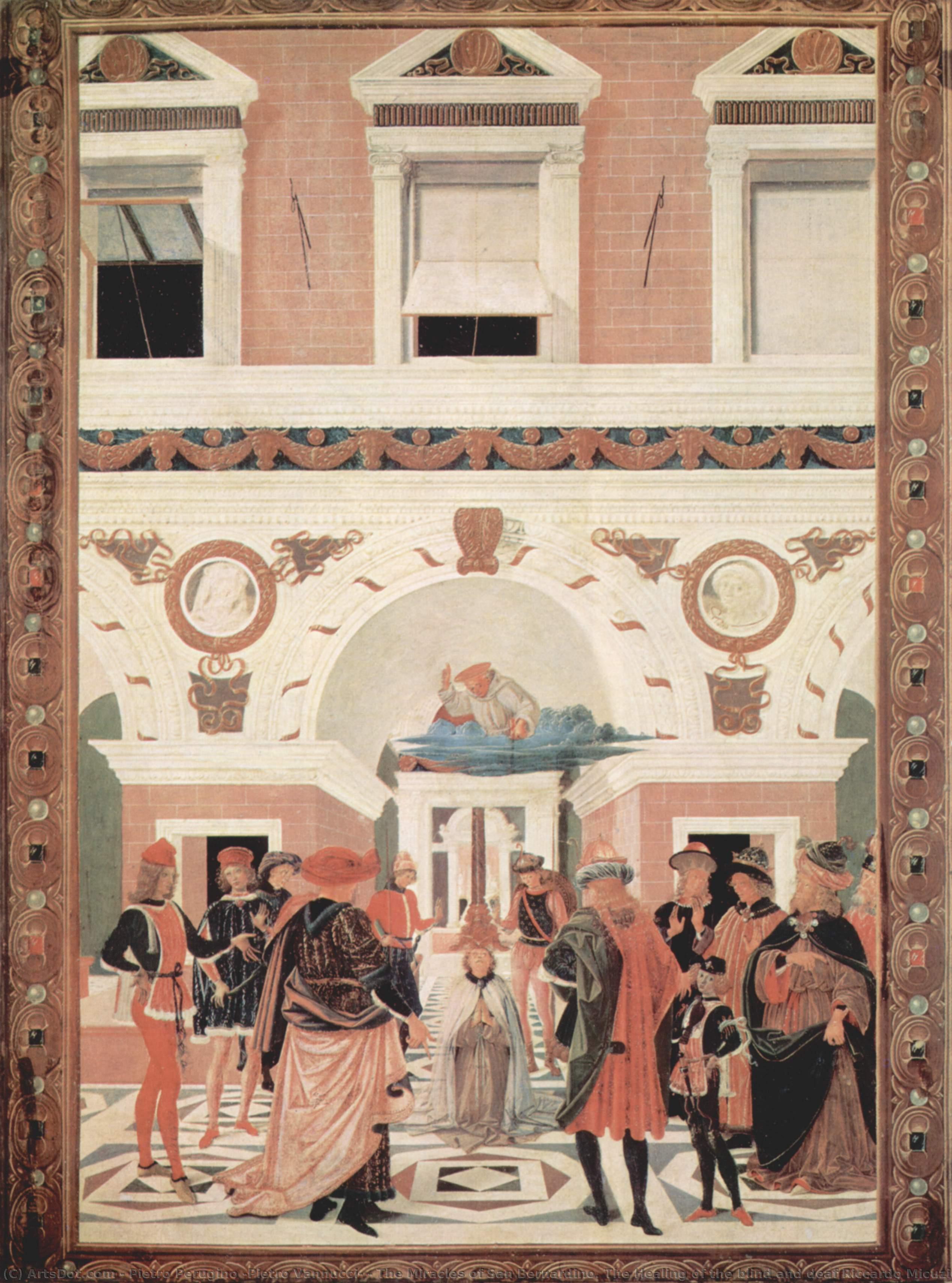 The Miracles Of San Bernardino. The Healing Of The Blind And Deaf Riccardo Micuzio — Pietro Perugino (pietro Vannucci)