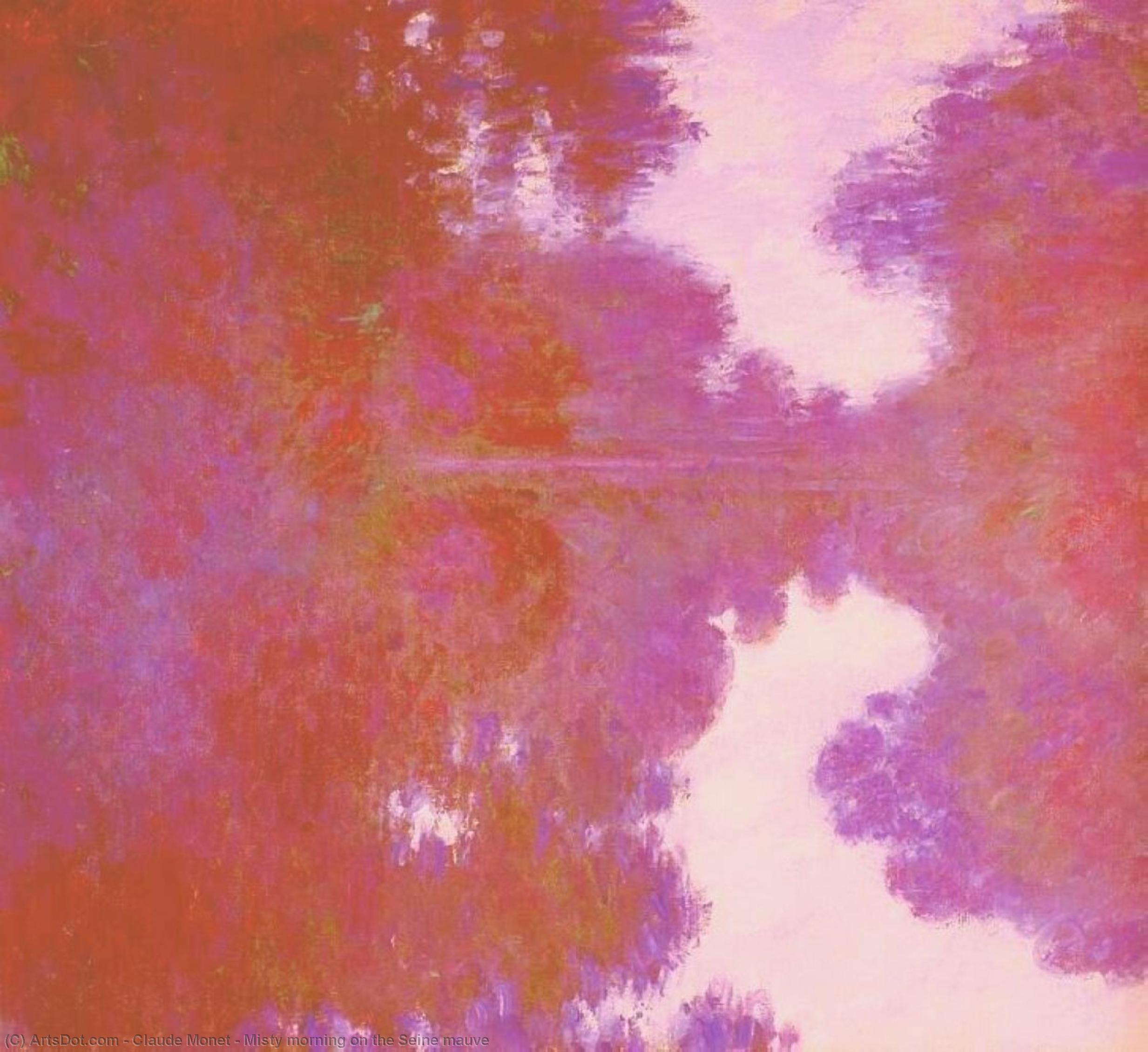 Staubiger Morgentau Über Der Seine Lila — Claude Monet
