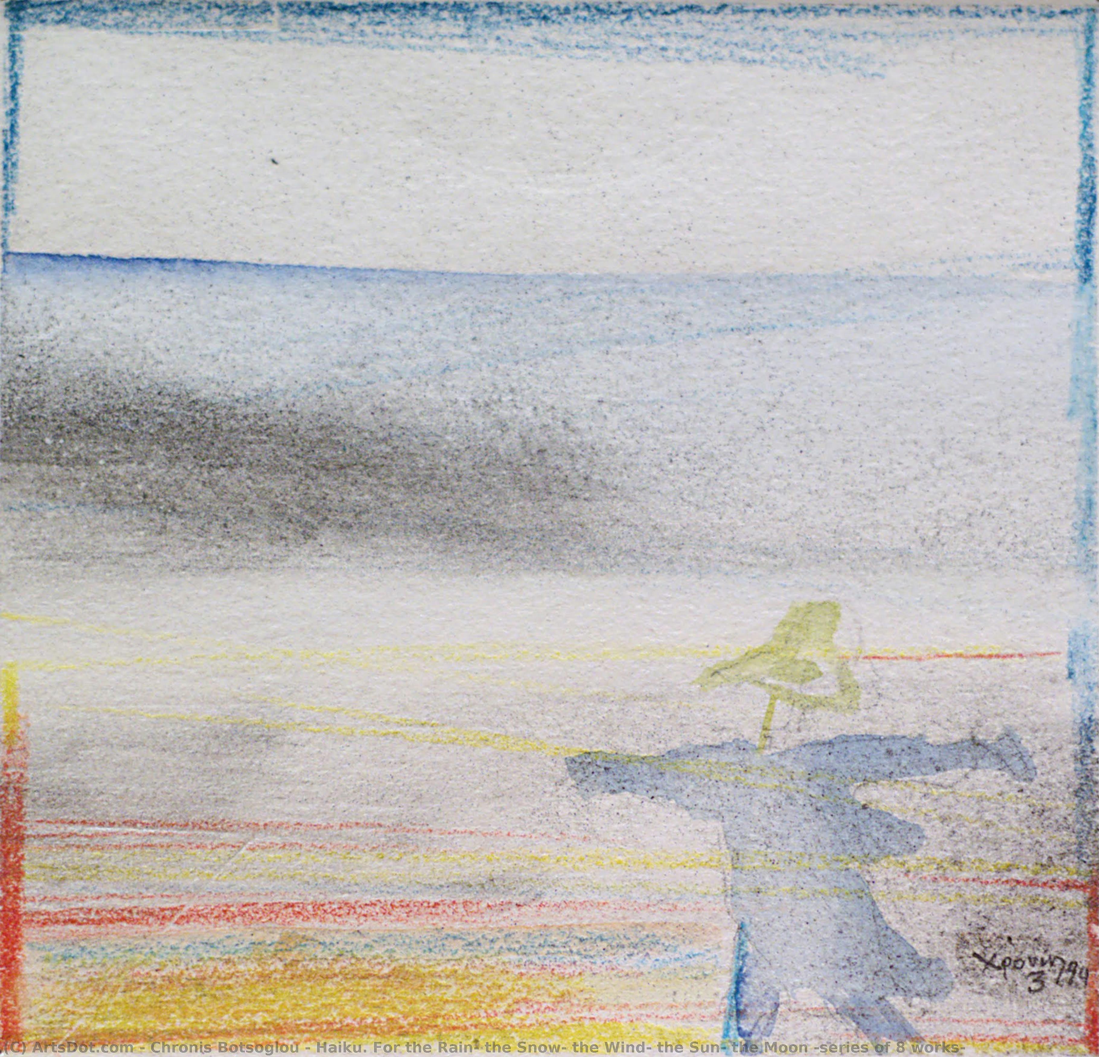 Haiku. For The Rain, The Snow, The Wind, The Sun, The Moon (series Of 8 Works) — Chronis Botsoglou