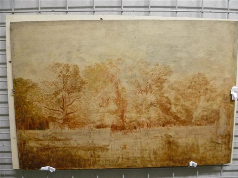 Le Jardin Français À Venise, Esquisse — Felix Ziem