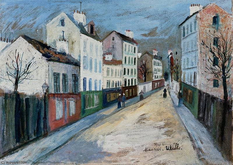 A Street In A Suburb Of Paris — Maurice Utrillo