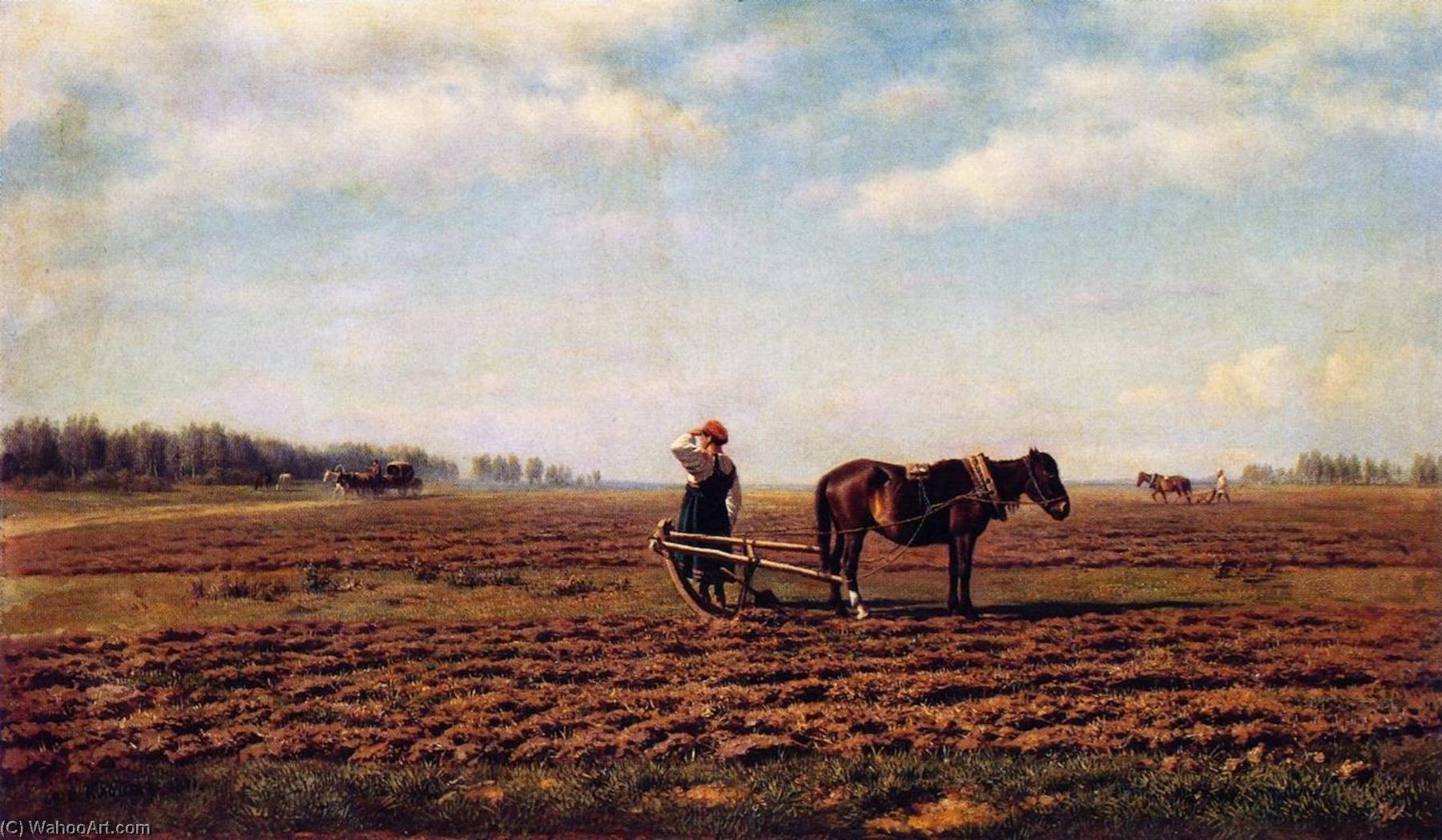 In The Plowed Field — Mikhail Konstantinovich Klodt