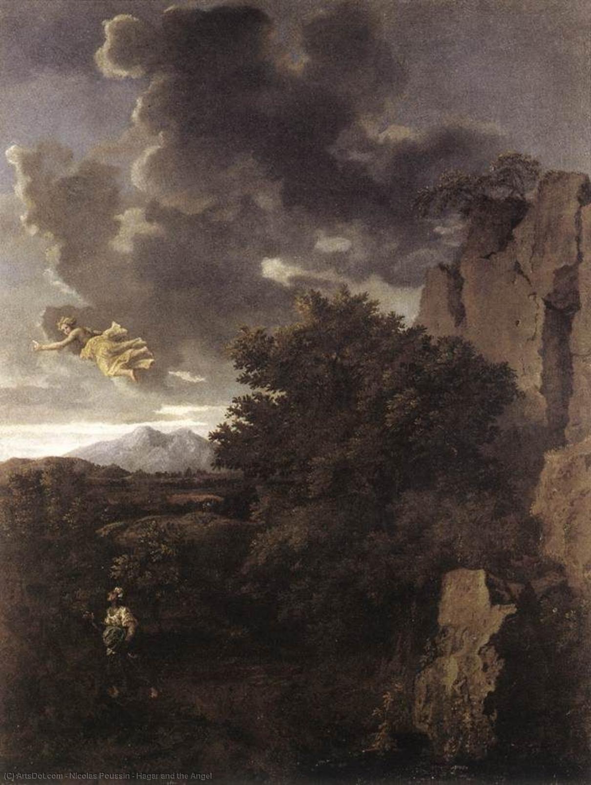 Hagar And The Angel — Nicolas Poussin