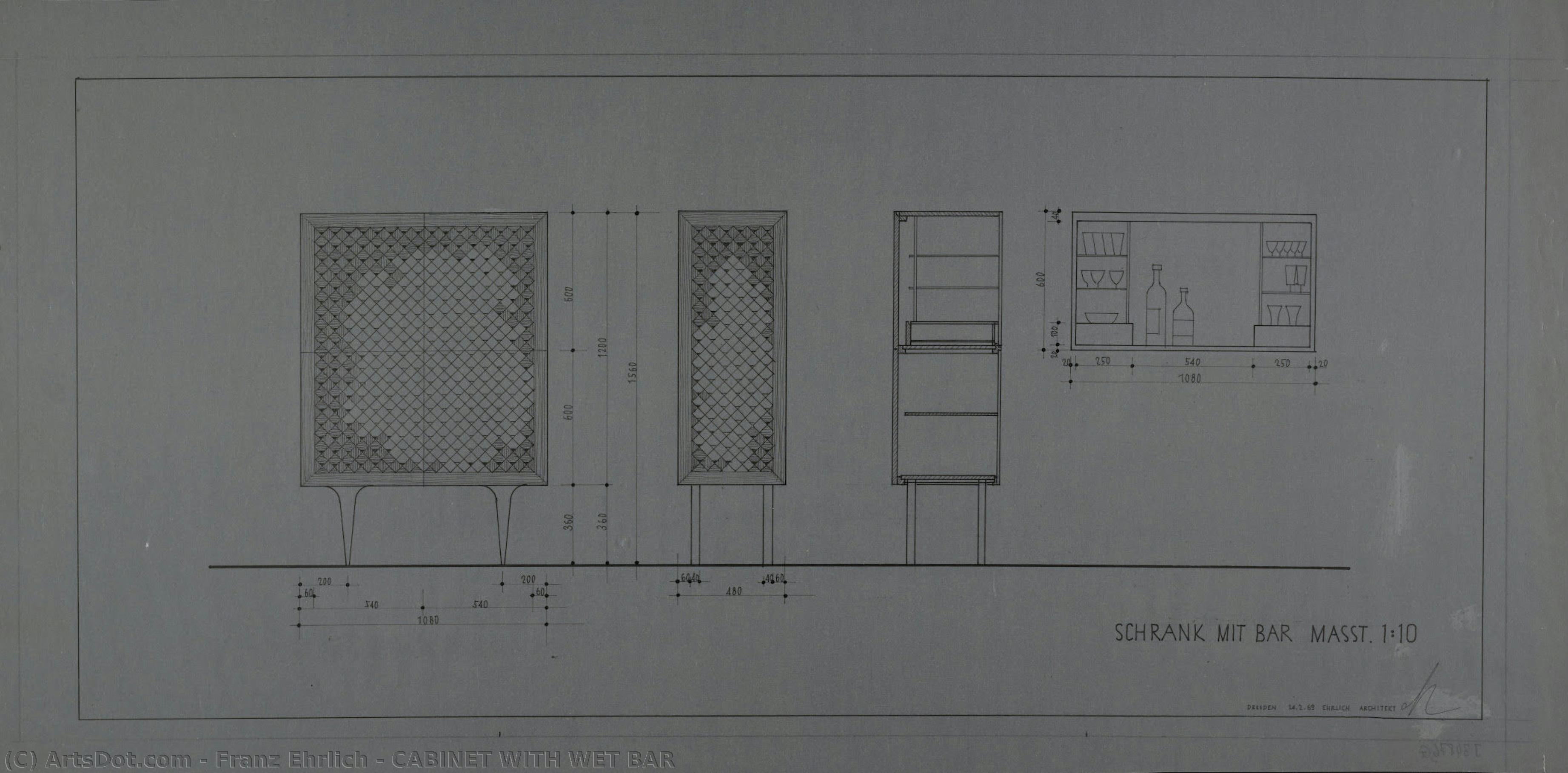 Cabinet With Wet Bar — Franz Ehrlich