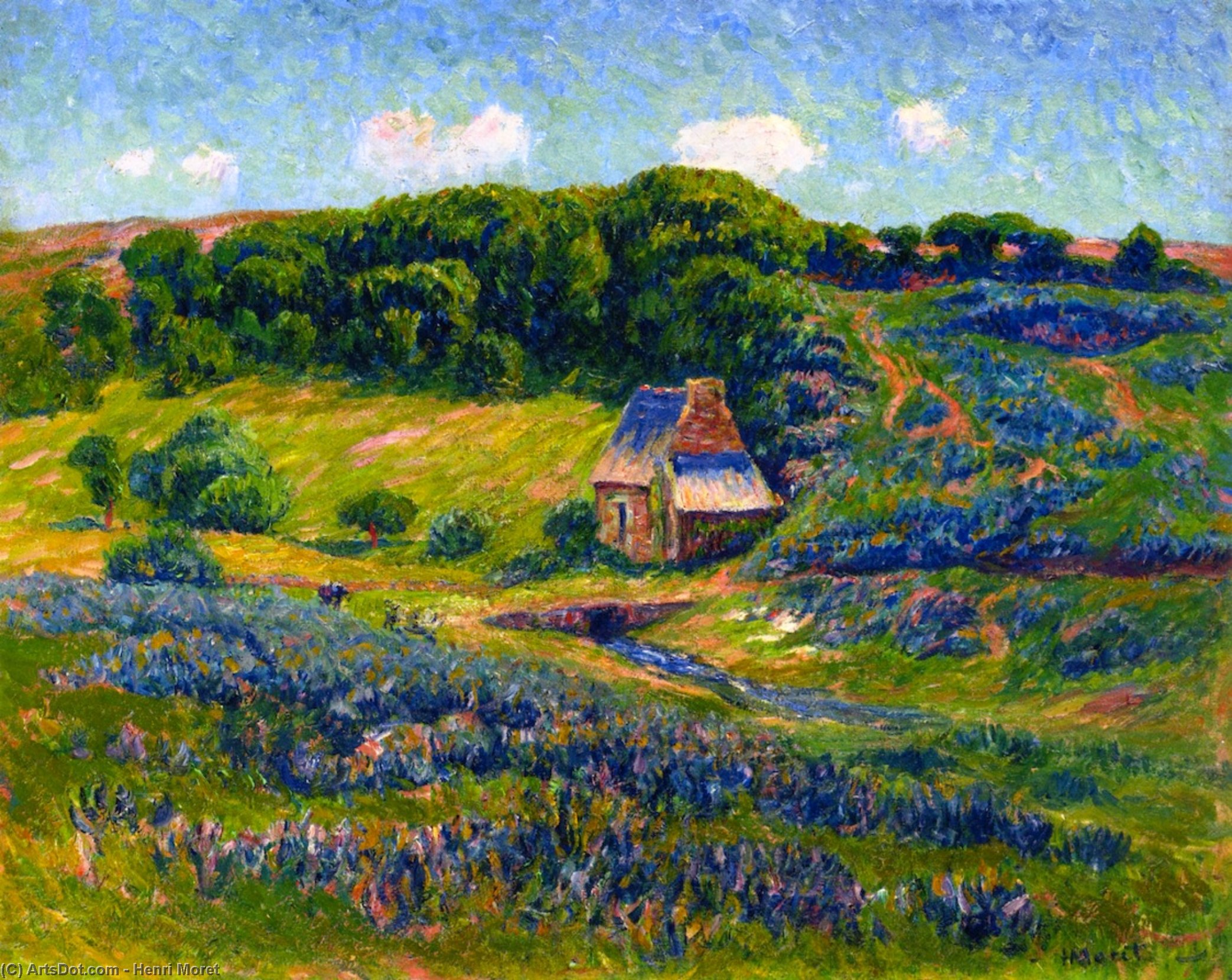 Farm In The Breton Countryside — Henri Moret