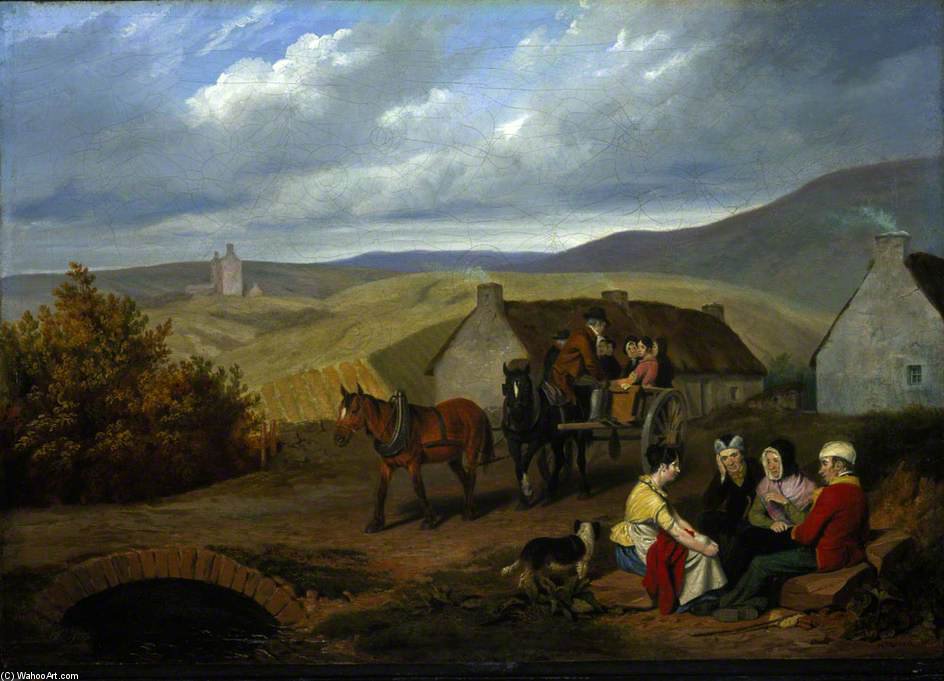 A Scottish Roadside Scene — Walter Geikie
