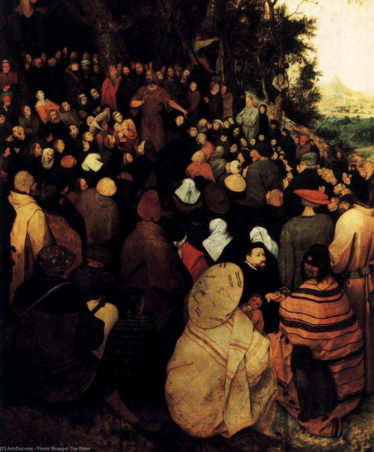 The Sermon Of St John The Baptist (detail) — Пијетр Бругел Старији