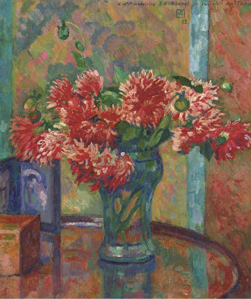 Dahlias (to Mme Madeleine E.r Bonnet) — Theo Van Rysselberghe
