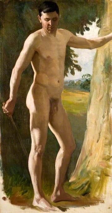 Standing Male Nude — Brian Hatton