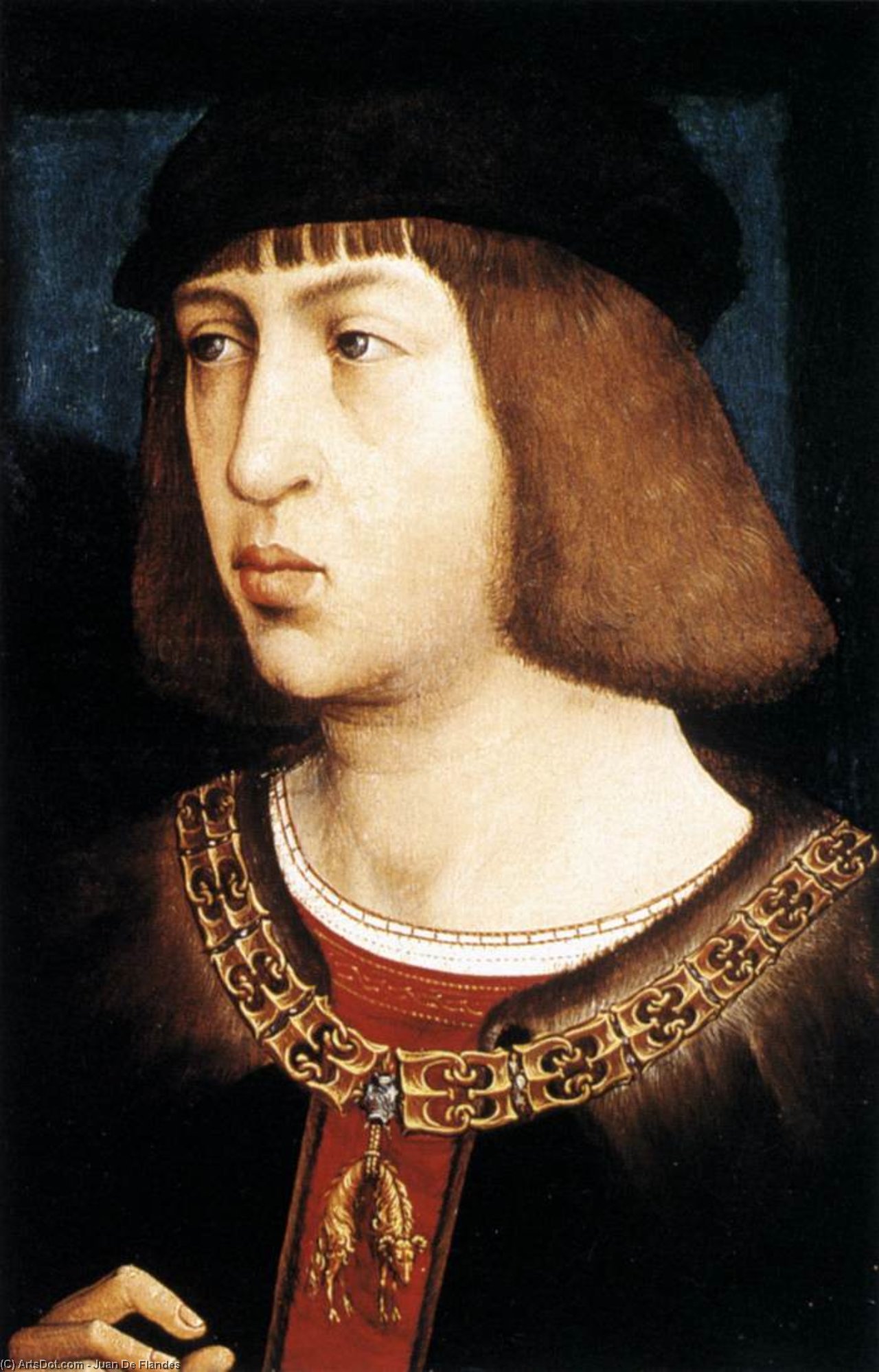 Porträt Von Philipp Dem Schönen — Juan De Flandes