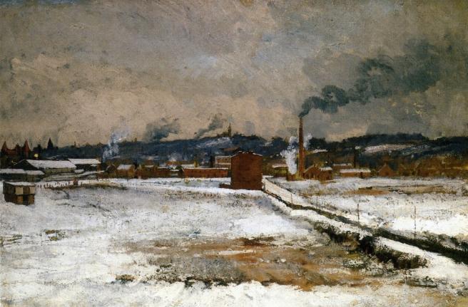 Winter, Mill Creek Valley, Cincinnati — John Henry Twachtman