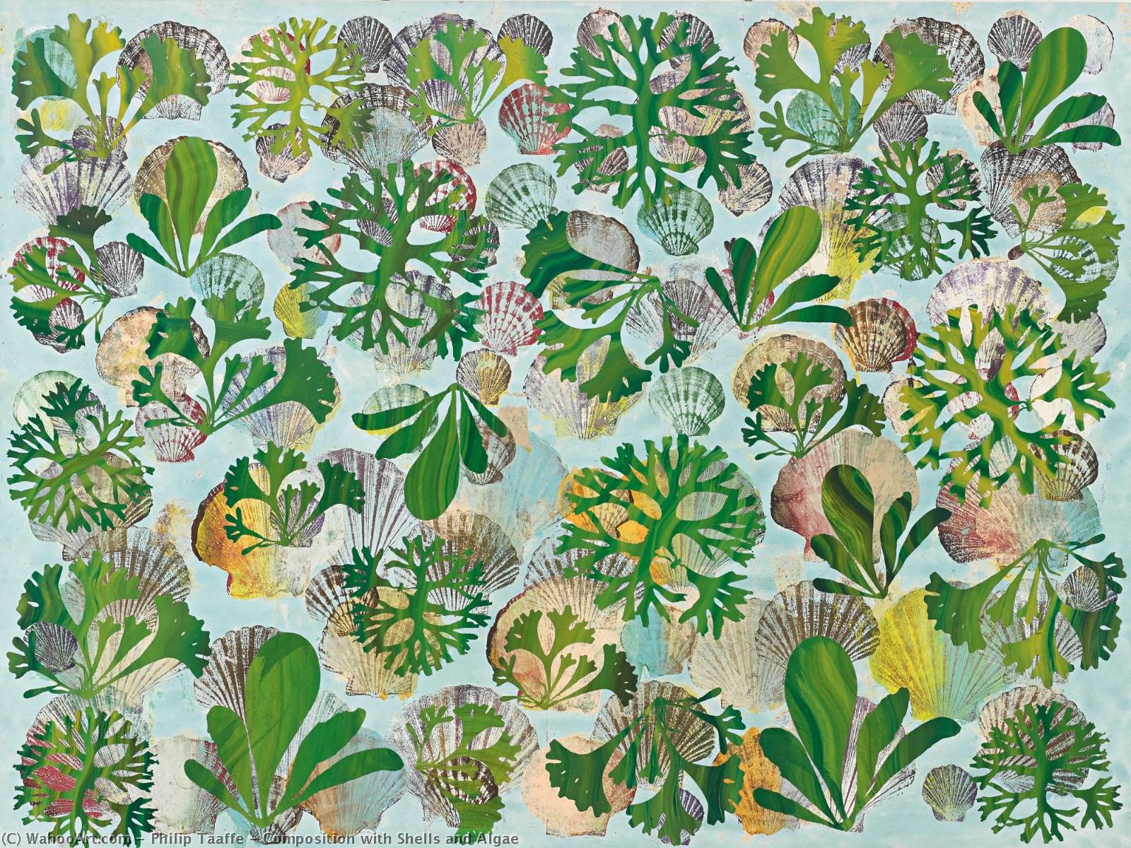 Composition With Shells And Algae — Philip Taaffe