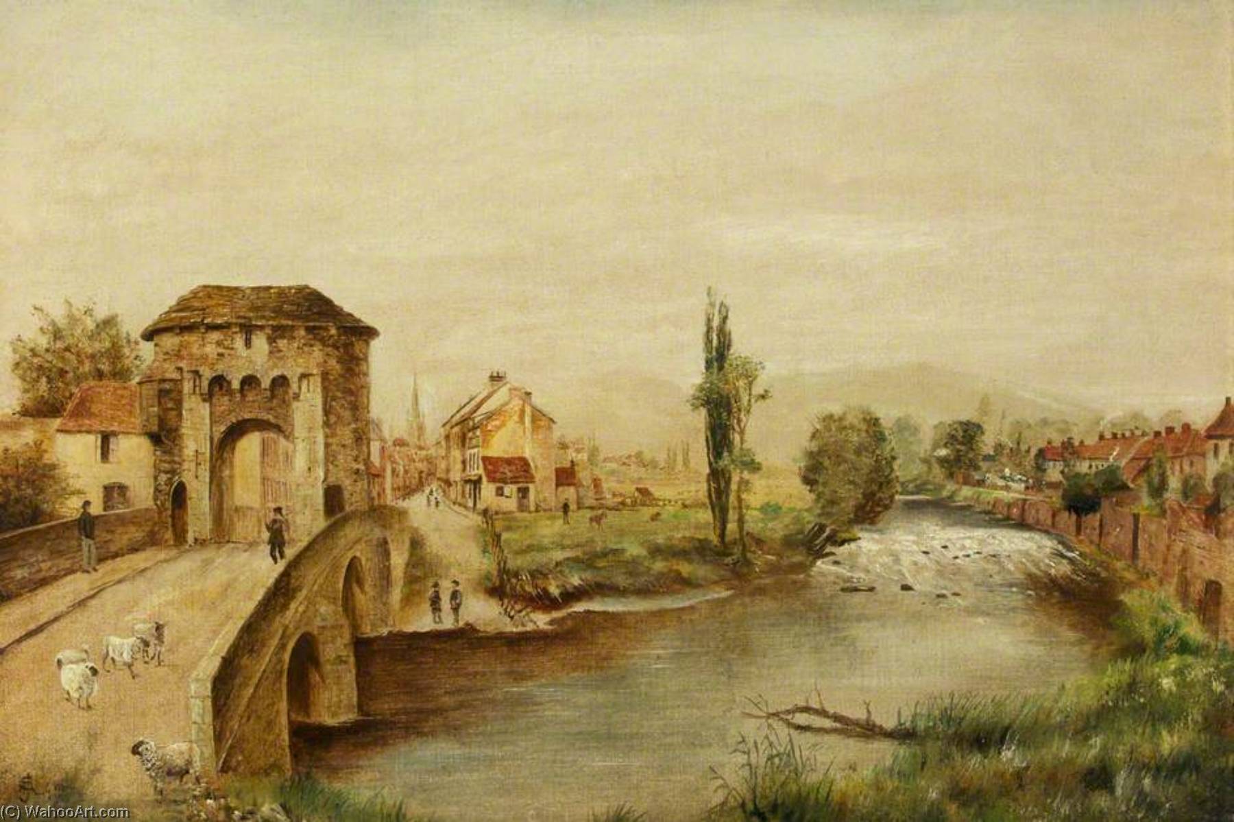 Monnow Bridge, Monmouth — John Arthur Evans