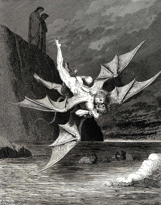 Dore Gustave 49 But The Other Prov-d A Goshawk Able To Rend Well His Foe — Paul Gustave Doré