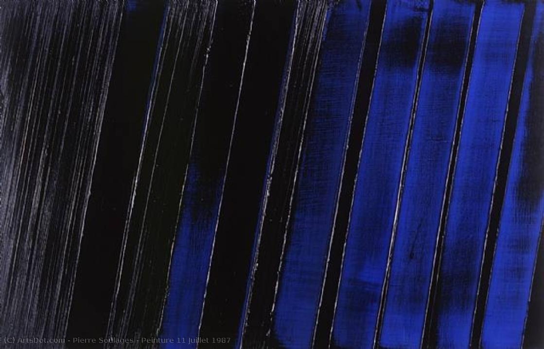 Peinture 11 Juillet 1987 — Pierre Soulages
