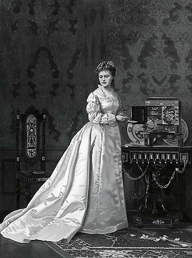Lady In A Satin Gown, (painting) — Edwin Howlan