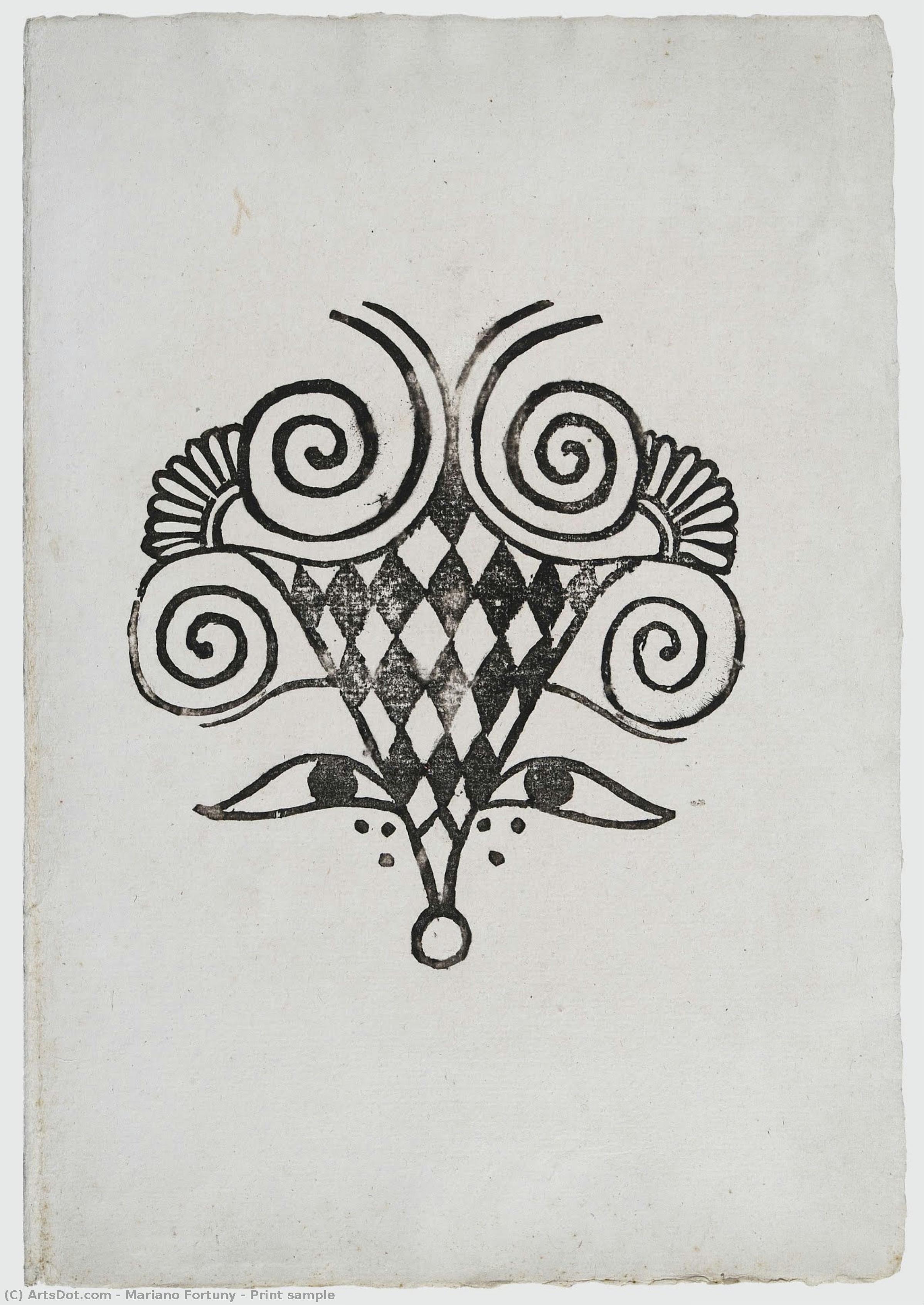 Print Sample — Мариано Фортуни