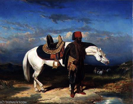 The Drinking Place — Alfred De Dreux