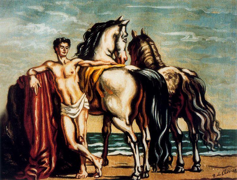 Groom With Two Horses — ジョルジオ・デ・キリコ