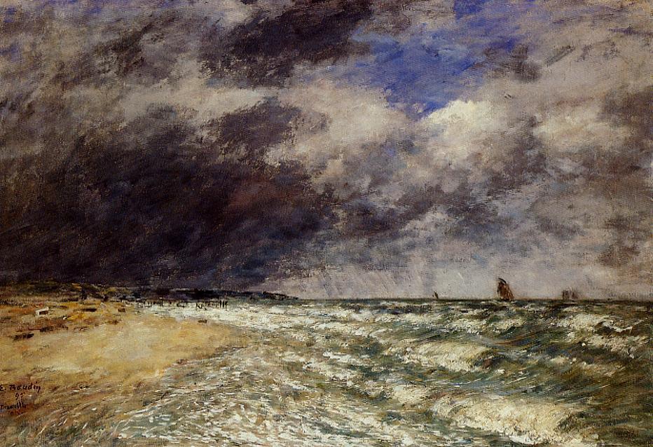 A Squall From Northwest — Eugène Ludović Boudin