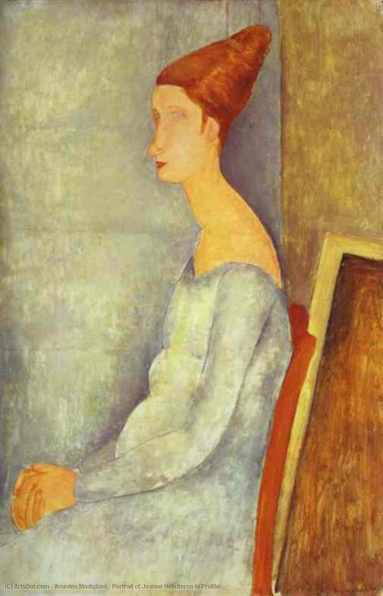 Retrato De Jeanne Hébuterne En Perfil — Amedeo Modigliani