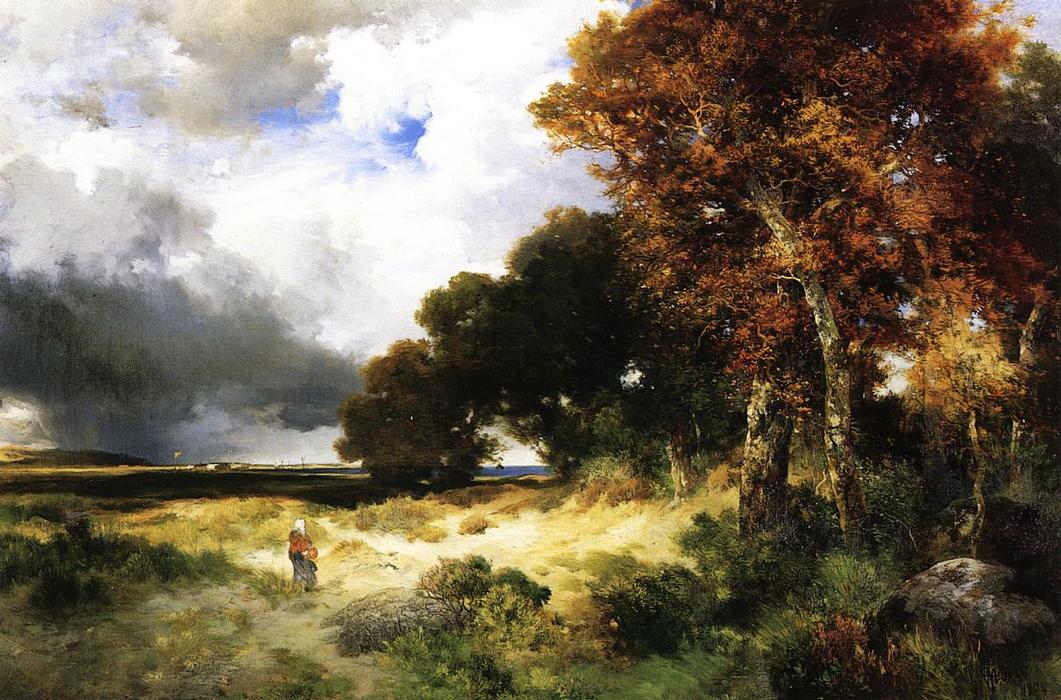 Autumn, Peconic Bay, Long Island — Thomas Moran