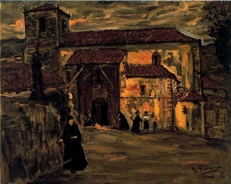 Iglesia De Aldea — José Gutiérrez Solana