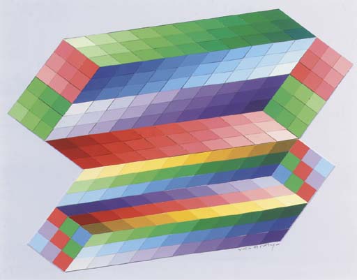 Torony-cis — Victor Vasarely