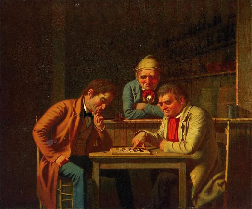 The Checker Players (also Known As Playing Checkers) — Džordž Keleb Bingem