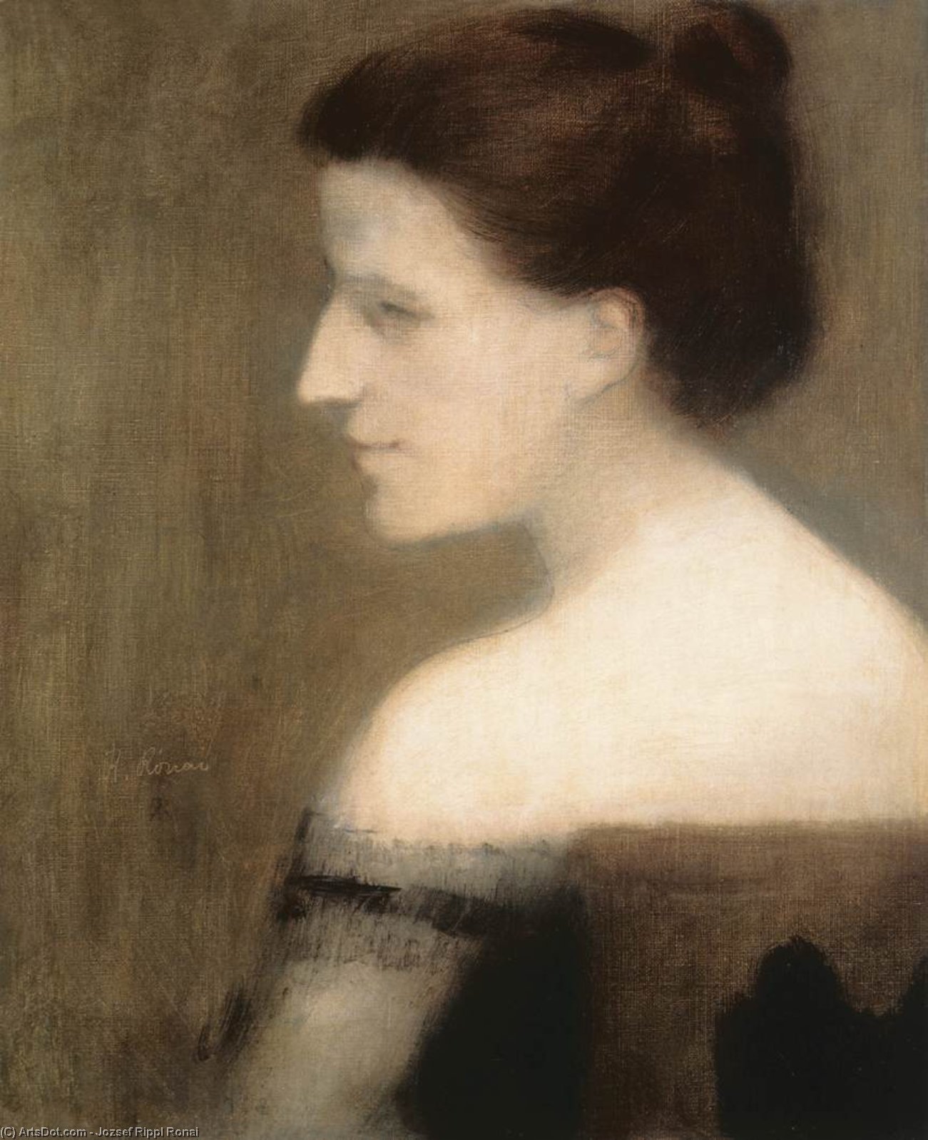 Portrait Of Mlle Dutile — József Rippl-rónai