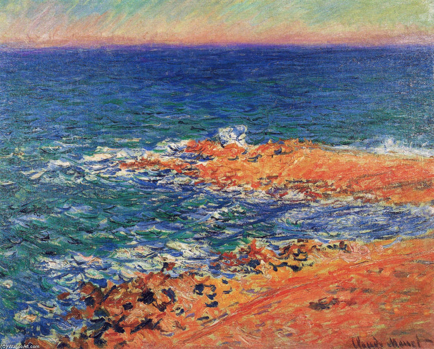 The Big Blue Sea In Antibes — Клод Моне
