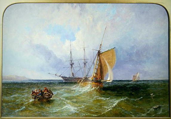 Shipping Off The Coast - — James Edwin Meadows