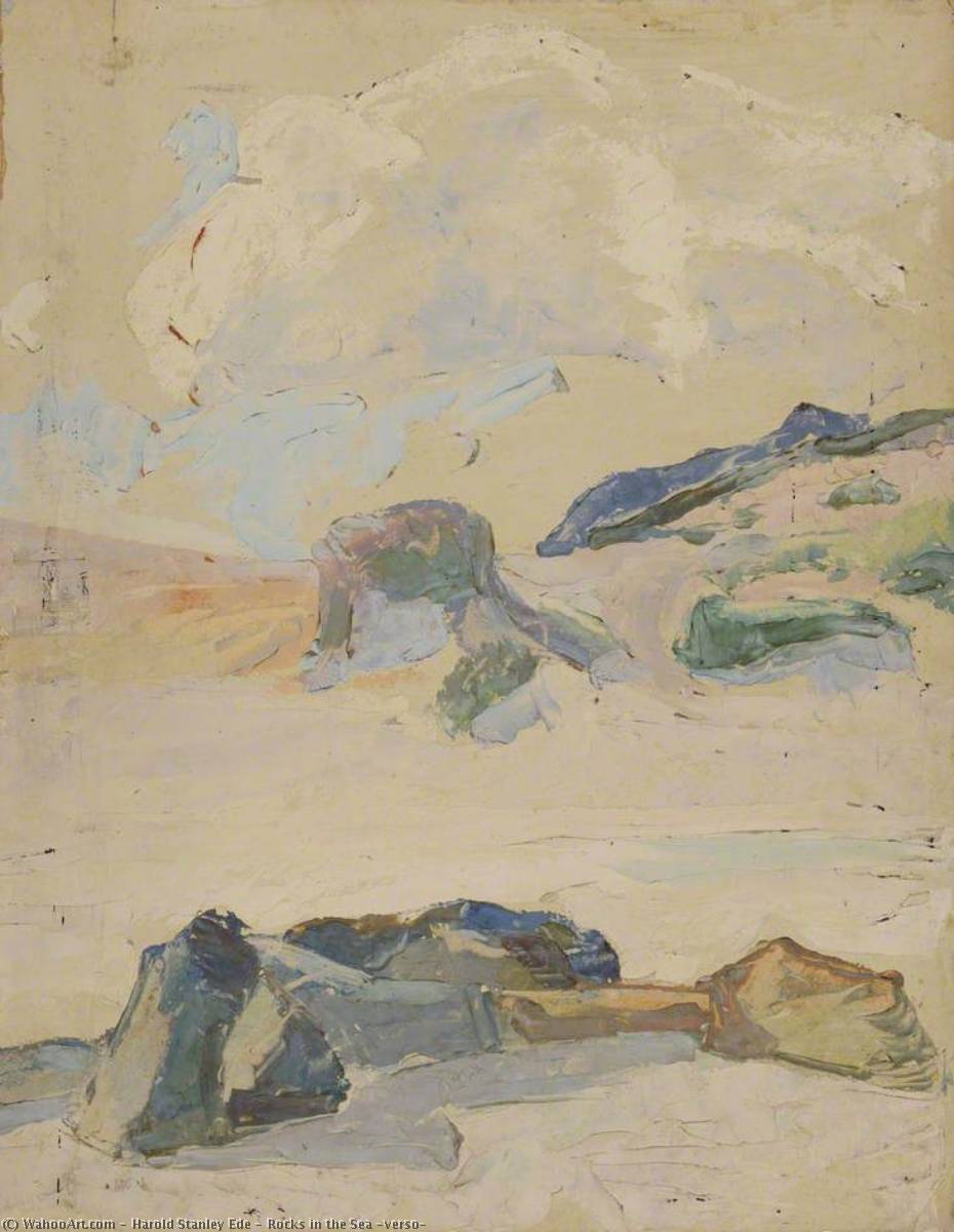 Rocks In The Sea (verso) — Harold Stanley Ede