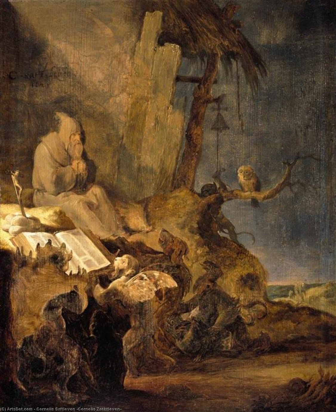 The Temptation Of St Anthony — Cornelis Saftleven (cornelis Zachtleven)