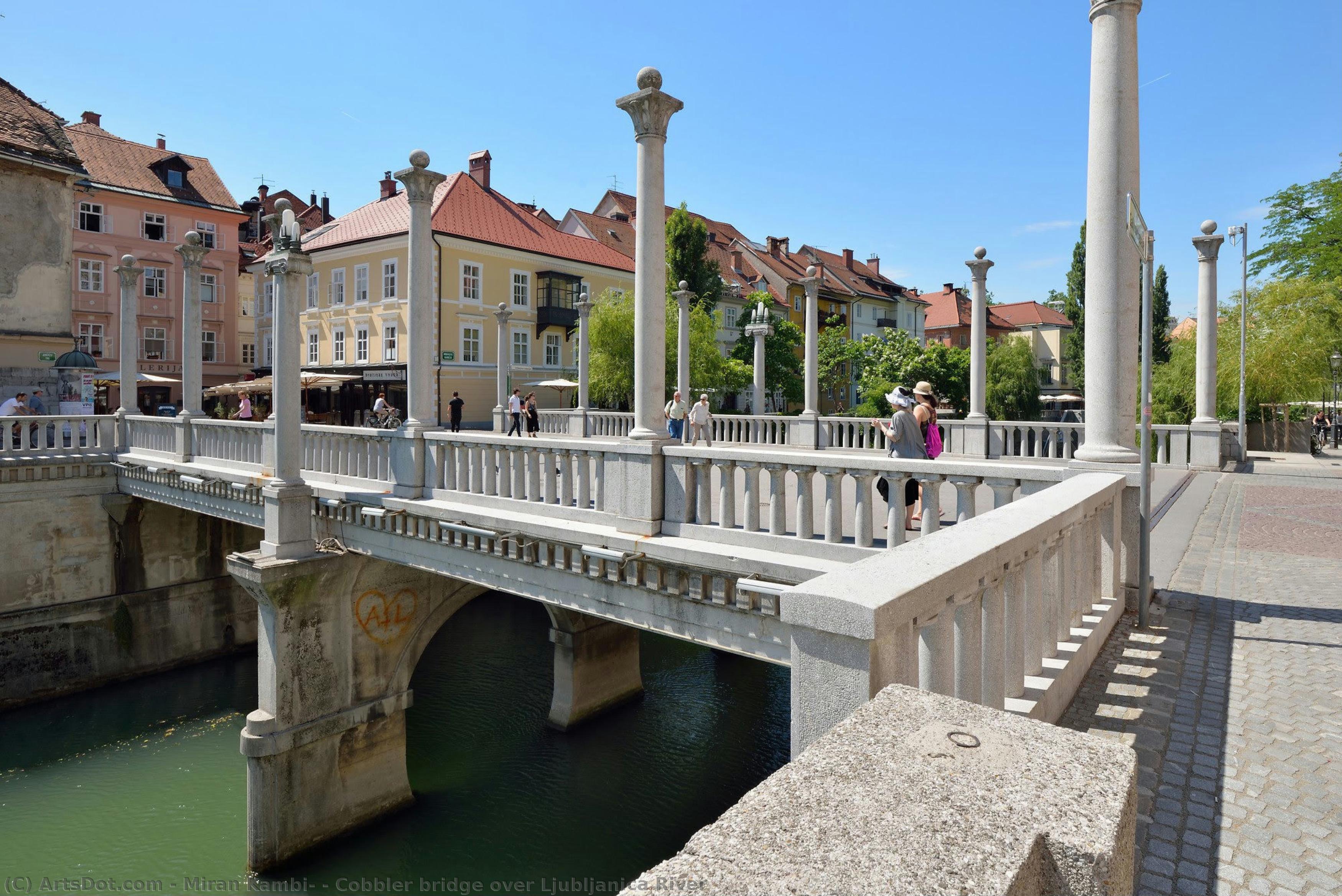 Cobbler Bridge Over Ljubljanica River — Miran Kambič